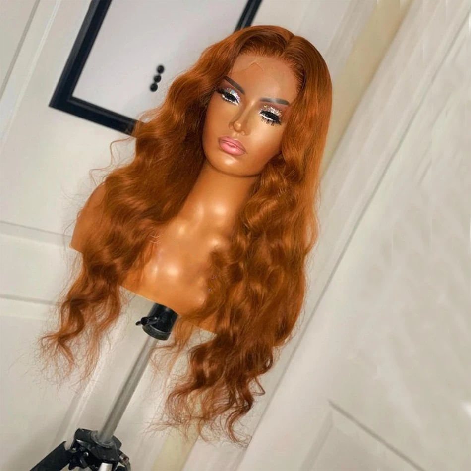 

Ginger Blonde Body Wave Human Hair Wigs for Women 150 Density 13x6 Front Lace Ginger Blonde Indian Remy Human Hair Wigs