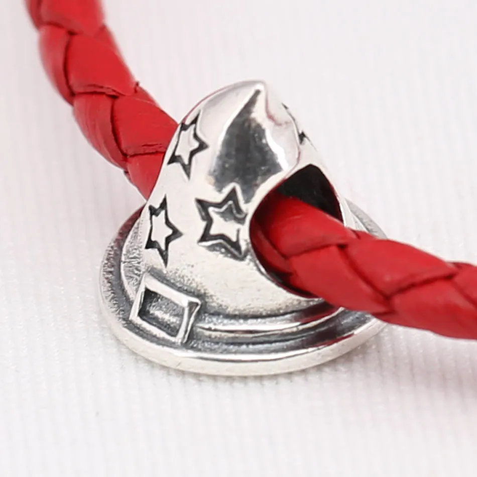 Аутентичные S925 DIY Ювелирные изделия ведьма шляпа Шарм Подходит Для женского