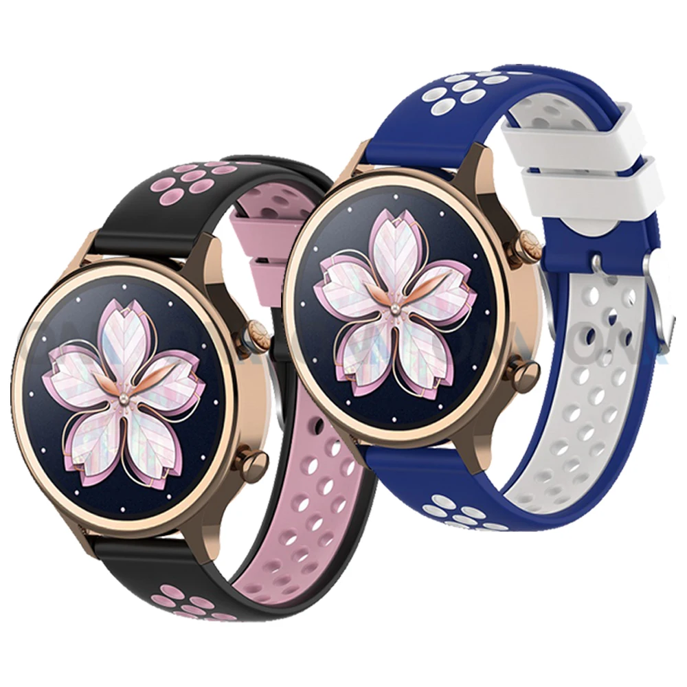 

Multi-color Silicone Strap Wristband For Ticwatch Pro X 3 2020 2021 GTX E2 S2 Smart Watch Sweatproof Replacement Wrist Strap