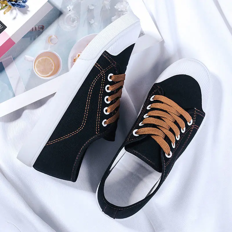 

Breathable Sneakers Woman Canvas Flat Shoes Training Sports Shoes Comfortable Women Outdoor Walking Sneaker Running Tennis Shoe