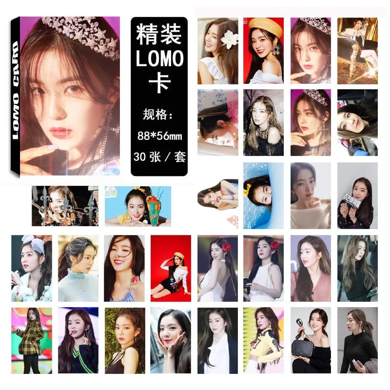 30 шт./компл. модные Kpop красный бархат Фотокарта Высокое качество прозрачная HD