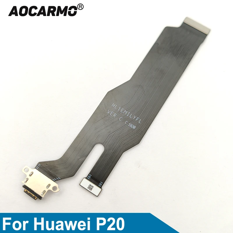 Шлейф зарядного порта USB Aocarmo для Huawei P20 Type C|Шлейфы мобильных телефонов| |