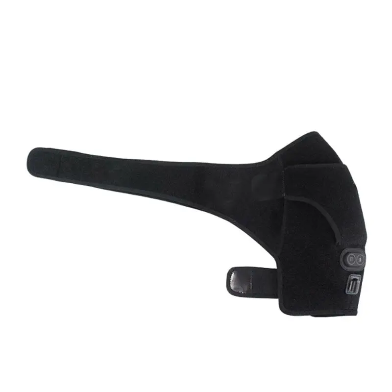 

USB Charging Heated Single Shoulder Brace Pain Relief Dislocated Shoulder Support Hot Wrap Guard Pad