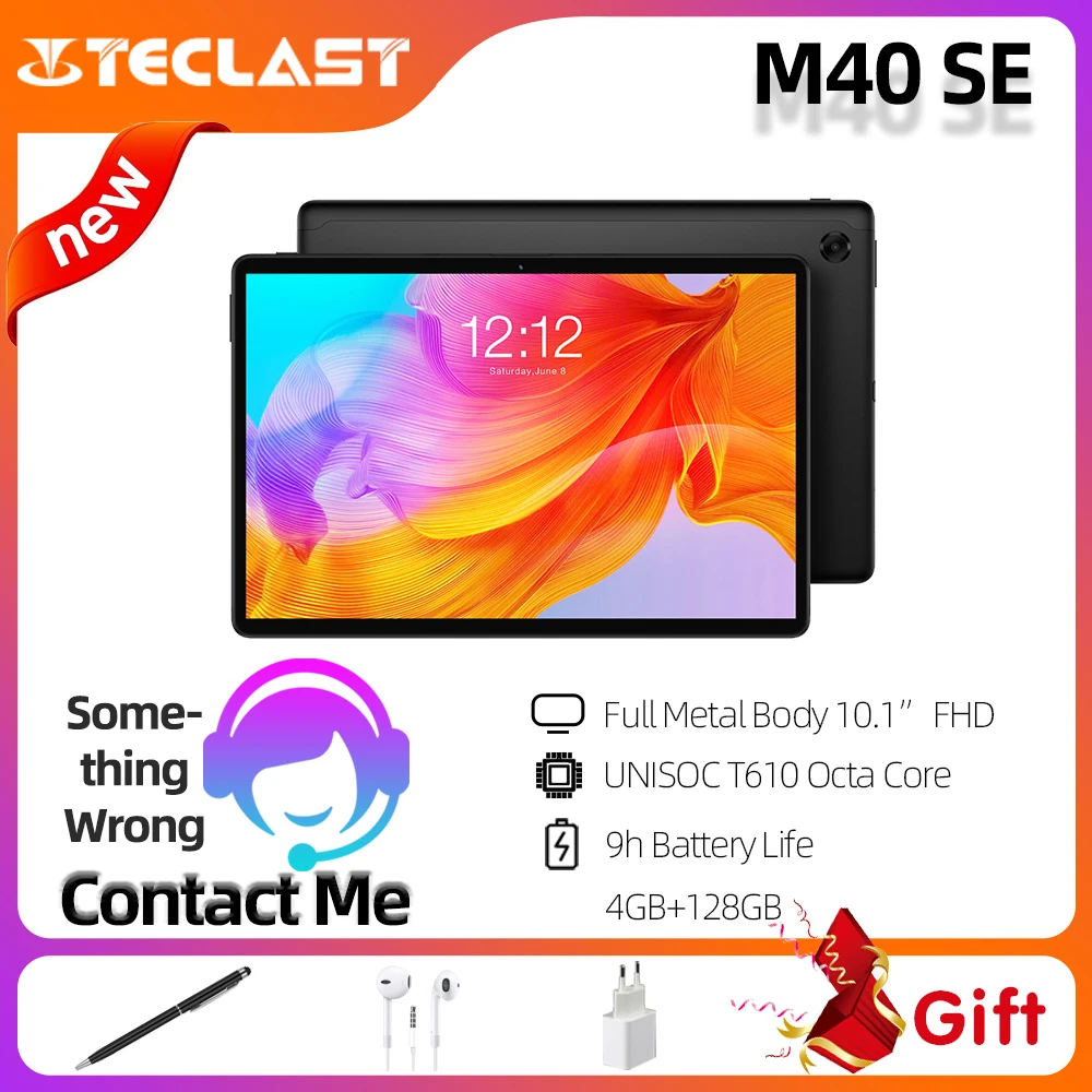 Teclast новейший планшет M40SE 10 1 &quotAndroid планшетный ПК 4 ГБ ОЗУ 128 Гб ПЗУ 5MP камера