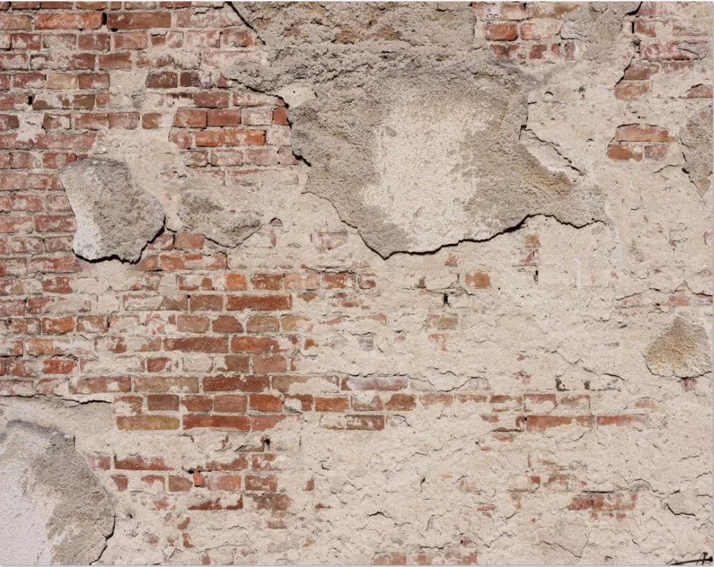 

Винтажный Виниловый фон для детской фотосъемки с изображением потертой пасты красных кирпичей на день рождения