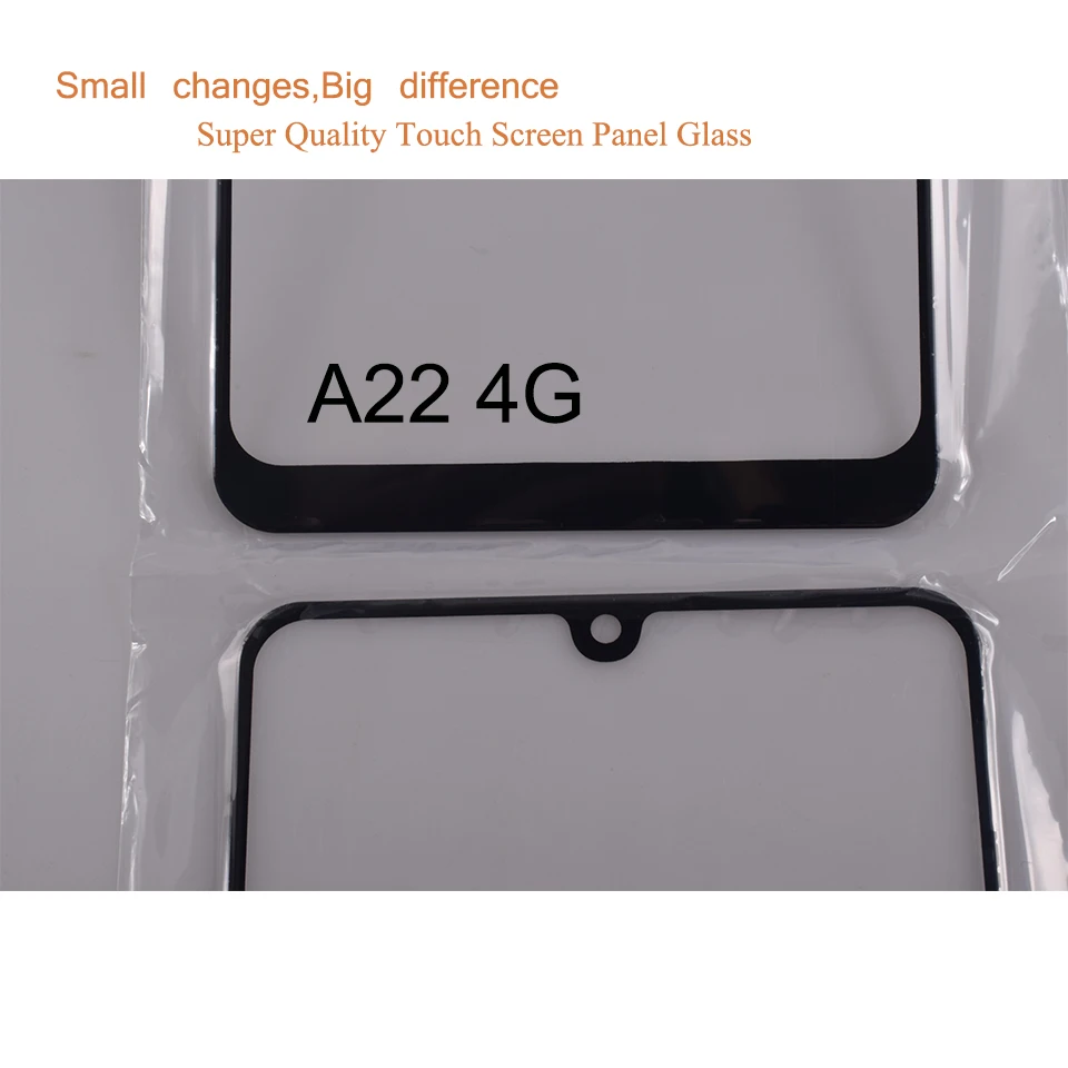 10 шт./лот для Samsung Galaxy A22 4G A225 сенсорный экран передняя внешняя стеклянная панель