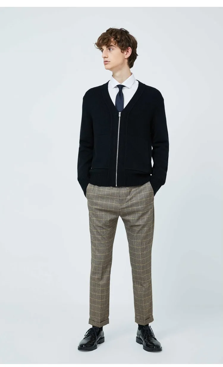 JackJones мужской вязаный кардиган с v-образным вырезом мужская одежда 219424501