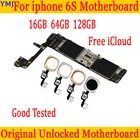 Разблокированная материнская плата для iPhone 6S, оригинальная логическая плата сбез Touch ID, 16 ГБ, 64 ГБ, 128 ГБ