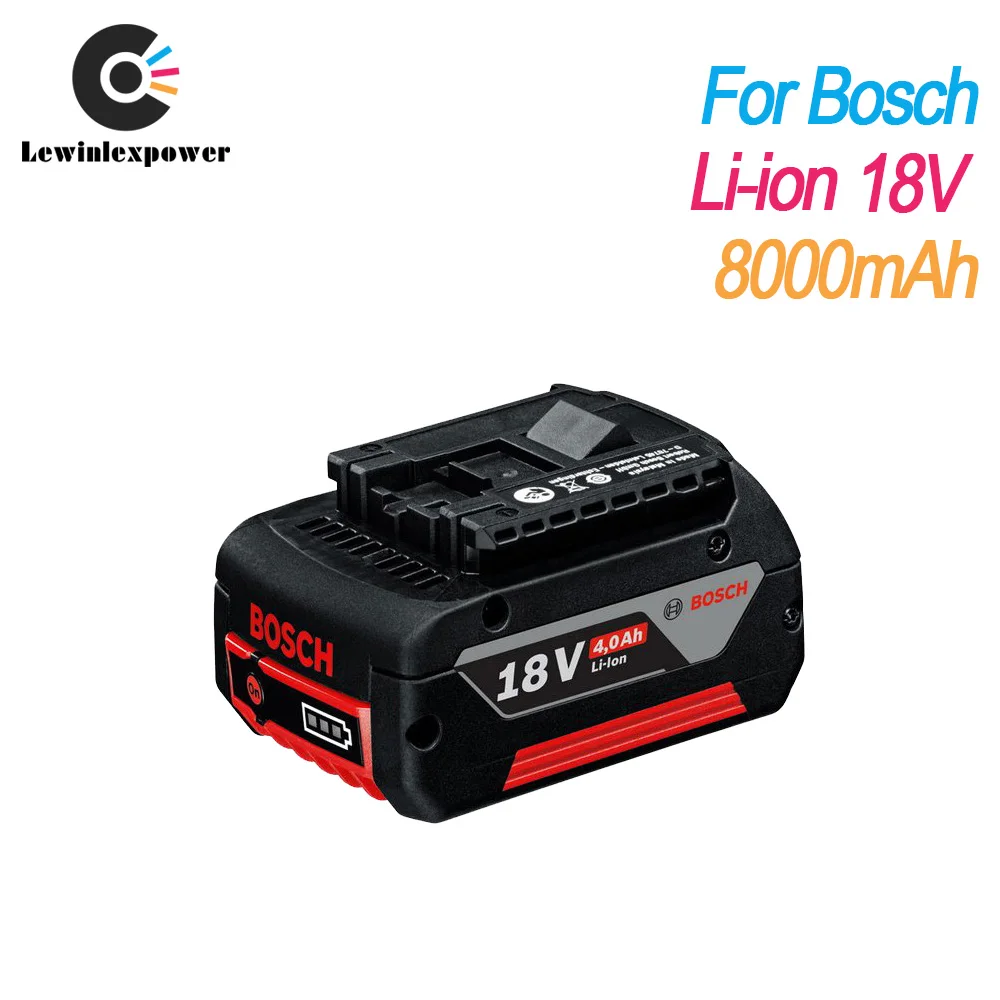 18 В 8000 мАч перезаряжаемая литиевая батарея для Bosch 18V аккумуляторная