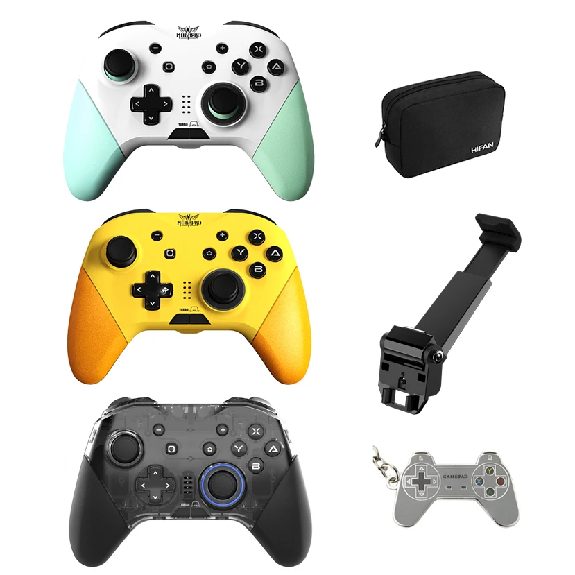

MOBAPAD Pro Wireless Bluetooth Game Controller Joystick NFC Turbo Vibration Gamepad for Nintendo Switch PC Android iOS