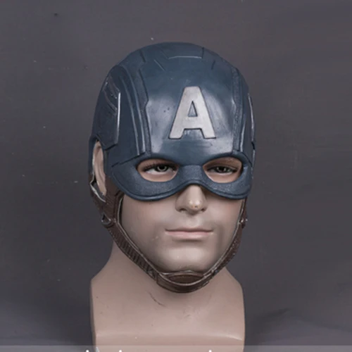 Captain America Mask Фильм Мстители Косплей Маска Таноса Капитан Америка щит Железный человек перчатки руки маска супергероя оружие вечерние реквизит - Цвет: Captain America Mask