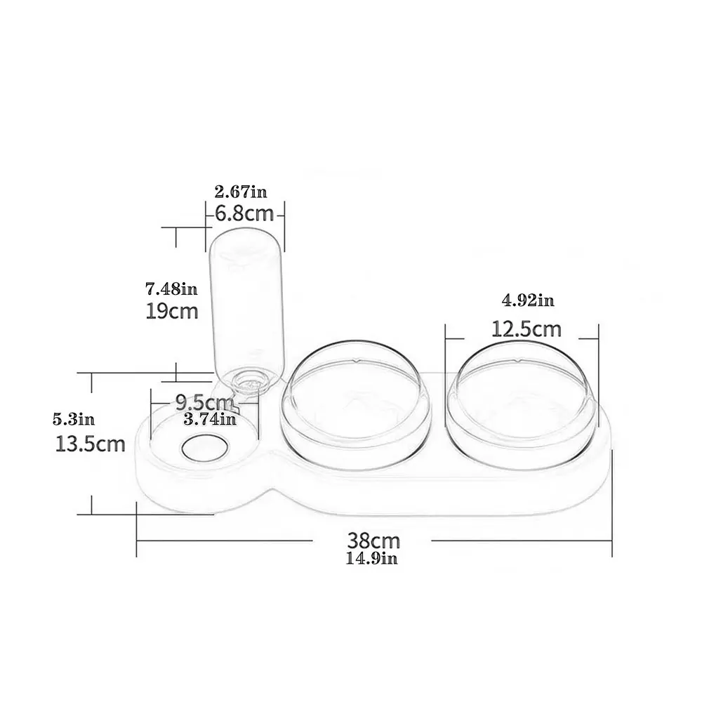 

Double Bowl Automatic Drinking Pet Bowl Automatic Water Storage With Lotus Base Pet Supplies Automatic Pet Bowl