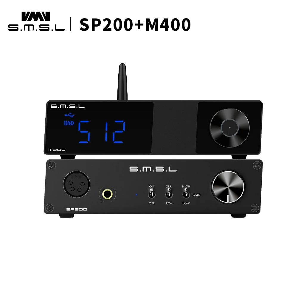 SMSL M200 + SP200 AKM4497 Высокое разрешение полный баланс Bluetooth 5 0 USB DAC DSD512 PCM 32 бит/768 кГц