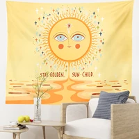 vintage sun tapestry abstracttapestry vintage hippie background cloth canvas on the wall room decoration accessories aesthetic