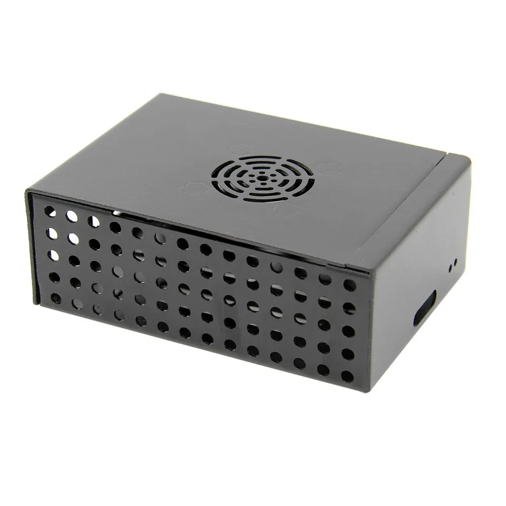 Защитная коробка для Raspberry Pi 4 Model B металлический чехол с охлаждающим