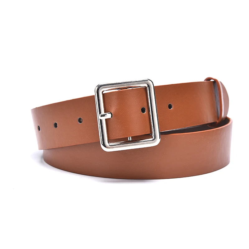 

Waistband Fashion Pin Buckle Width Belt Square Buckle Wide Belts Female Jeans Belts Casual Trousers Belt 105*3.2cm