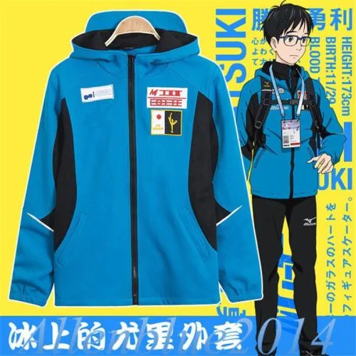 Yuri On Ice Yurio Viktor косплей костюм куртка пальто толстовка спортивная наряд униформа| |