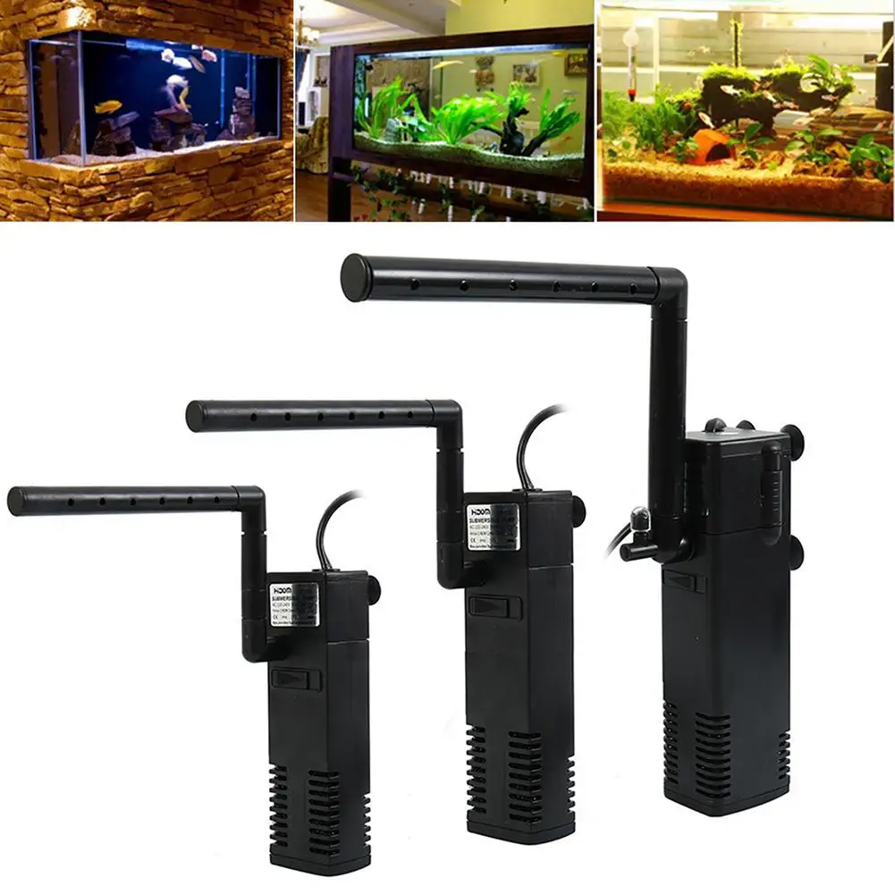 

Fish Tank Filters Aquarium Internal Filter Submersible Water Pump 3 in 1 Sponge Filter for Fresh Water Fish Tanks Saltwater Aqua