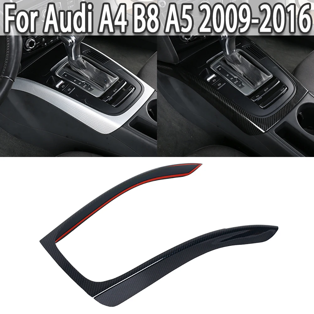 

K-Car Center Console Gear Shift Frame Decoration Cover Trim For Audi A4 B8 A5 2009-2016 ABS Car Styling Interior Modified