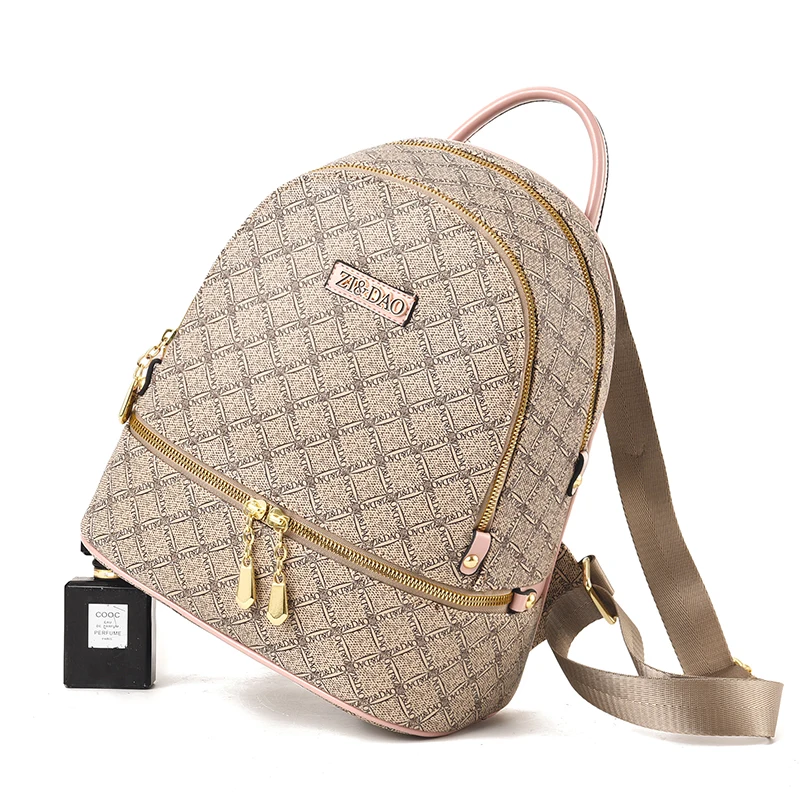 Brand Printed Women Backpack High Quality Youth Leather Backpacks for Teenage Girls Female School Women Travel Backpack