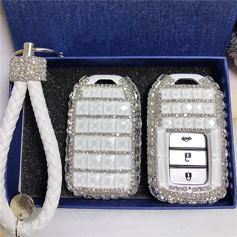 Чехол для автомобильного ключа чехол с бриллиантами Набор Honda Civic CRV Accord XRV Spirior 2/3/4