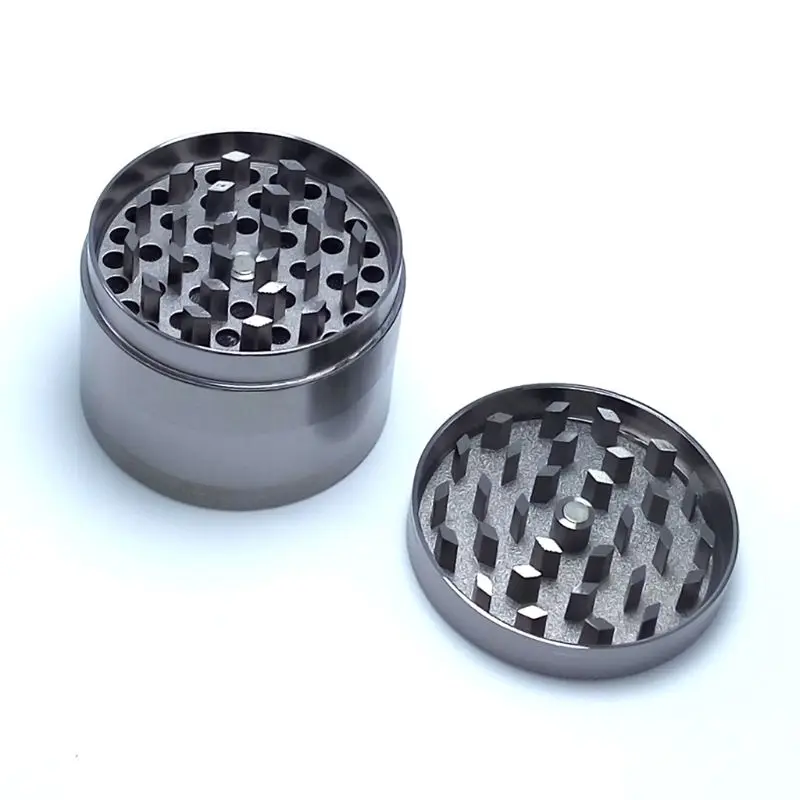 

6 цветов 50 мм 4-слойный цинковый сплав Блестящий однотонный сигаретный табак измельчитель цилиндр ручной завод