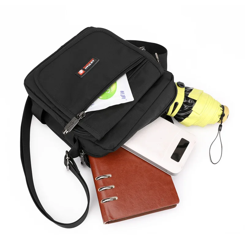 

New Men's Shoulder Crossbody Bag Handbag Strap Water Bottle Pouch Multifunctional Small Bag Multi-Layer Practical Trendy Bag
