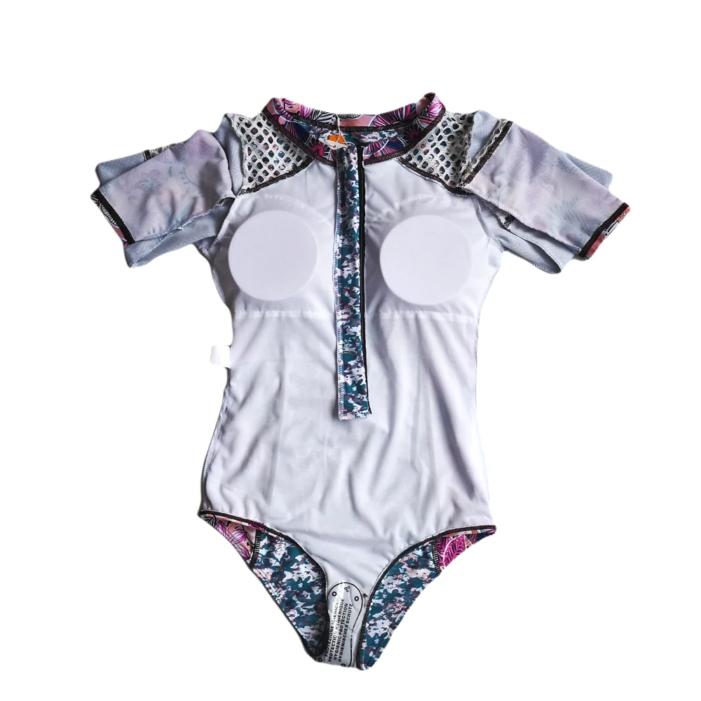 

One Piece Swimsuits Long Sleeve Women Surfing Wear Rash Guards Sport Swimwear