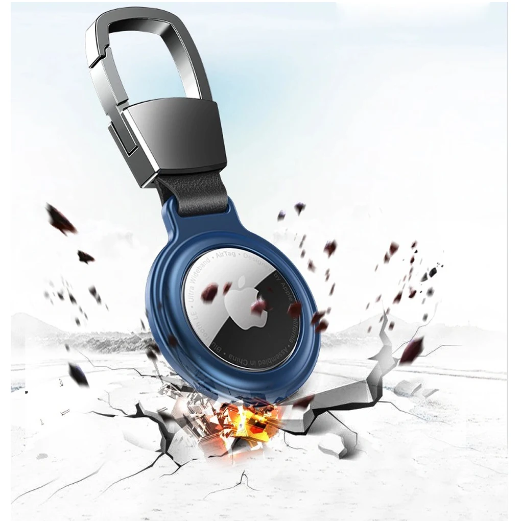 

2021 NEW For AirTag Metal Case Protecto With Keychain Metal Magnetic Shockproof Anti Scratch Fall Protect Shell Cover For AirTag