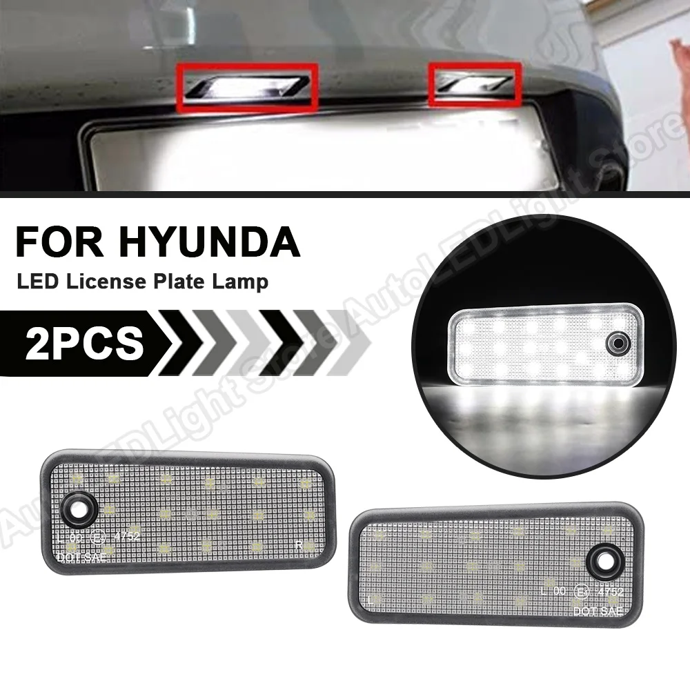 

For Hyundai Santa Fe DM Grand Santa Fe NC 2013 2014 2015 2016 2017 2018 LED License Number Plate Light Rear Tag Lamp Error Free