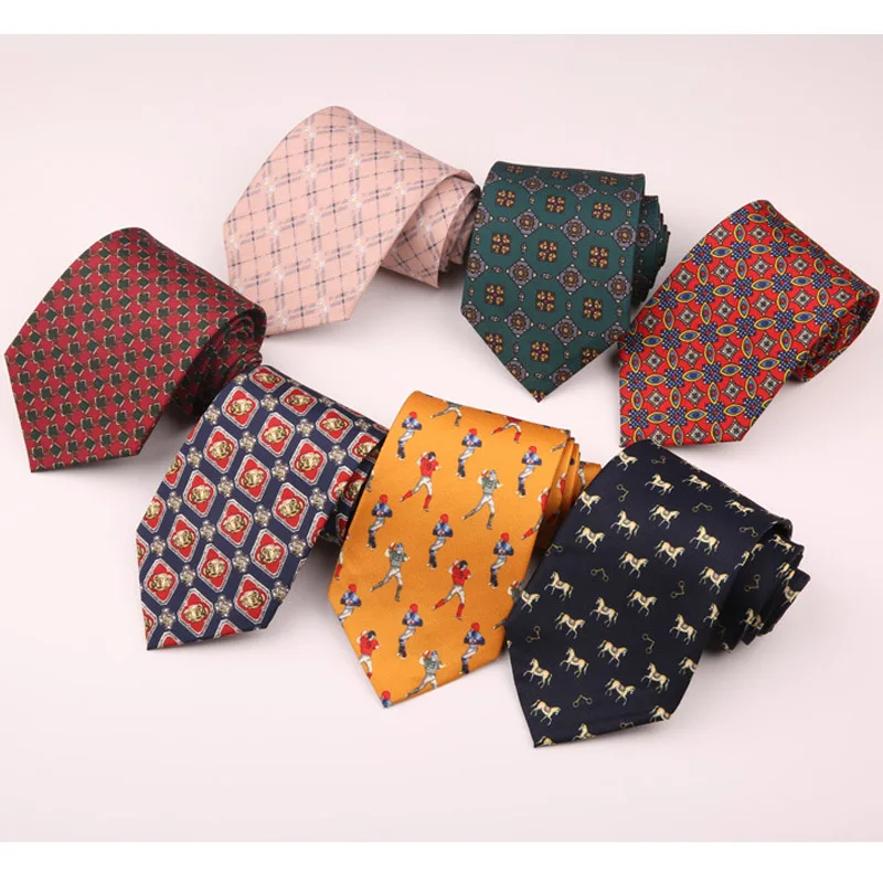 Фото Новый мужской свадебный галстук 9 см галстуки для мужчин модные деловых встреч и
