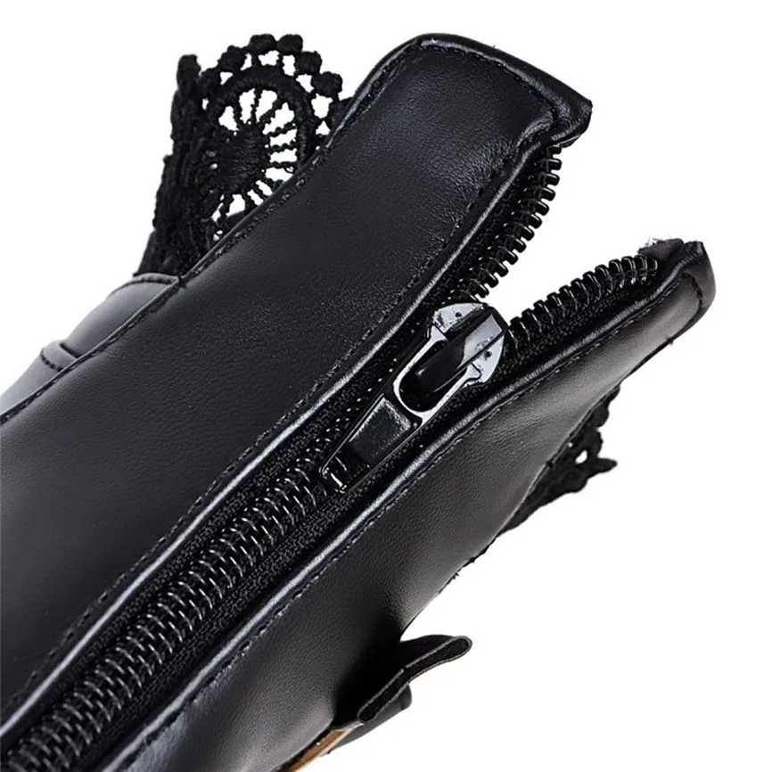 Ботинки на высоком каблуке женские ботильоны толстом со шнуровкой платформе в