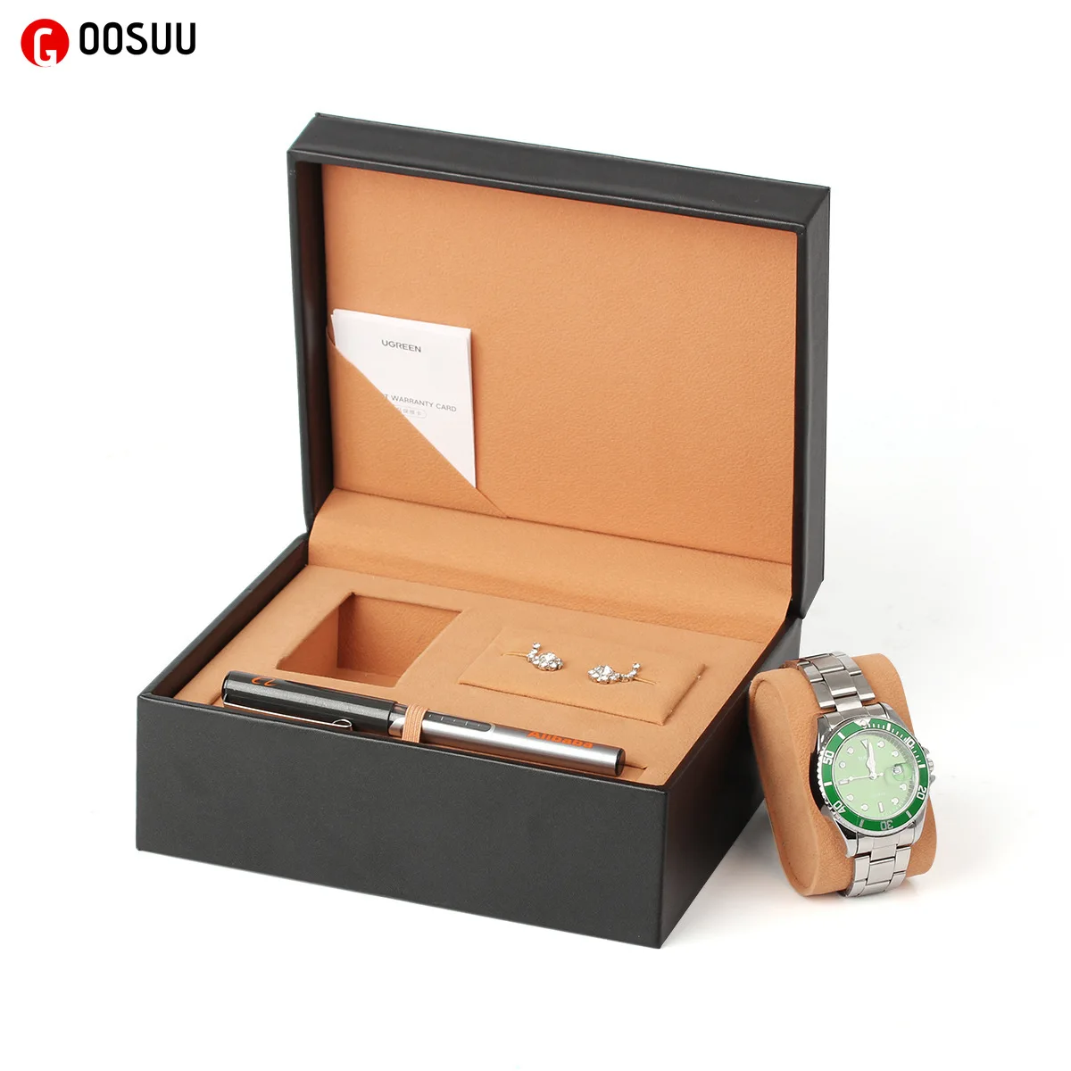 

Упаковочная коробка для наручных часов, коробка для хранения наручных часов, кожаная картонная Бархатная подушка, дизайнерская коробка для...