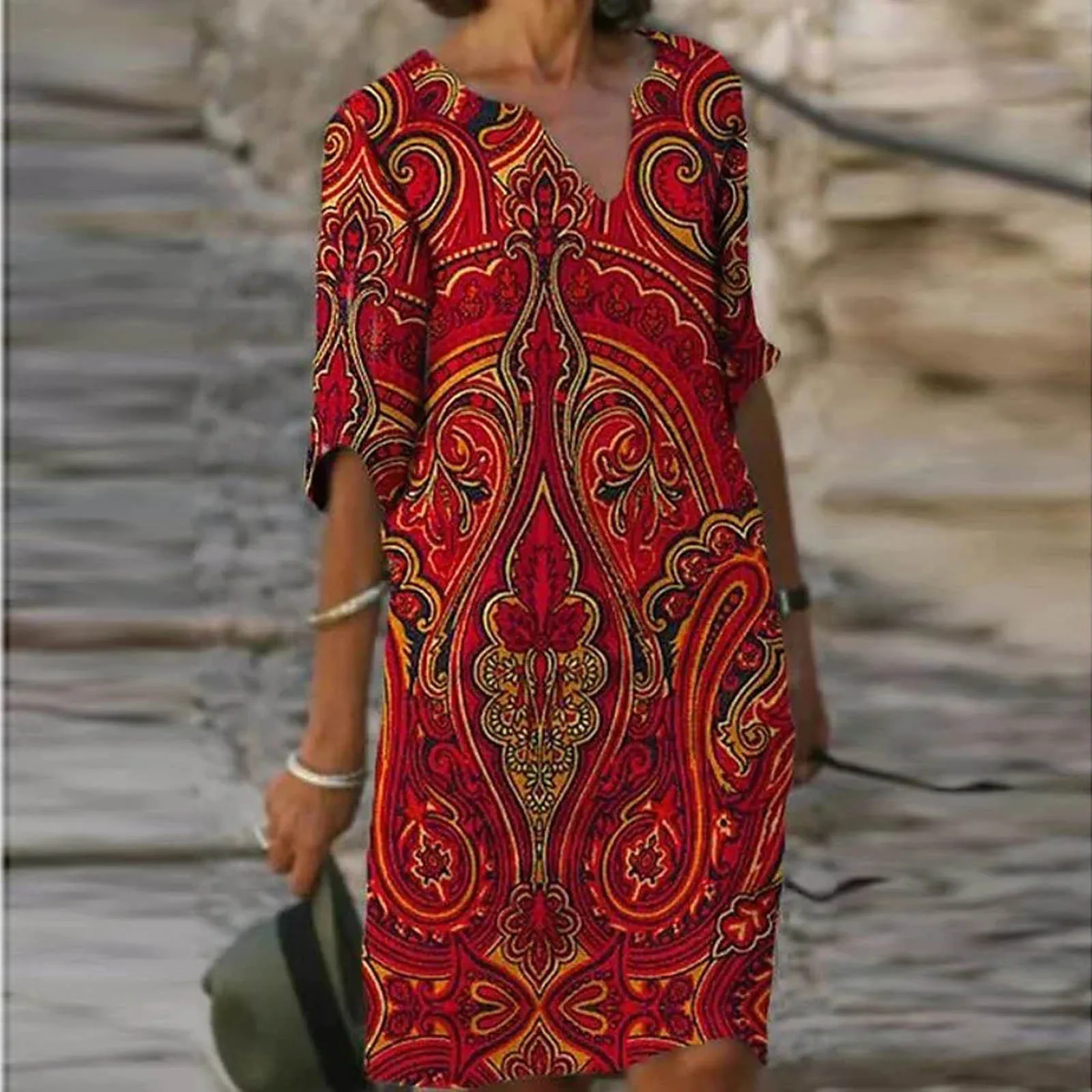 40 # хлопковое льняное платье в стиле бохо готическом для женщин с коротким