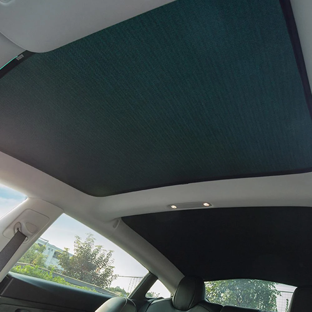 

For Tesla Model 3 2021 Car Top Windshield Sunshade Skylight Roof Glass Window Blind Sunroof Sun Shade Magnet Mesh Curtains Cover