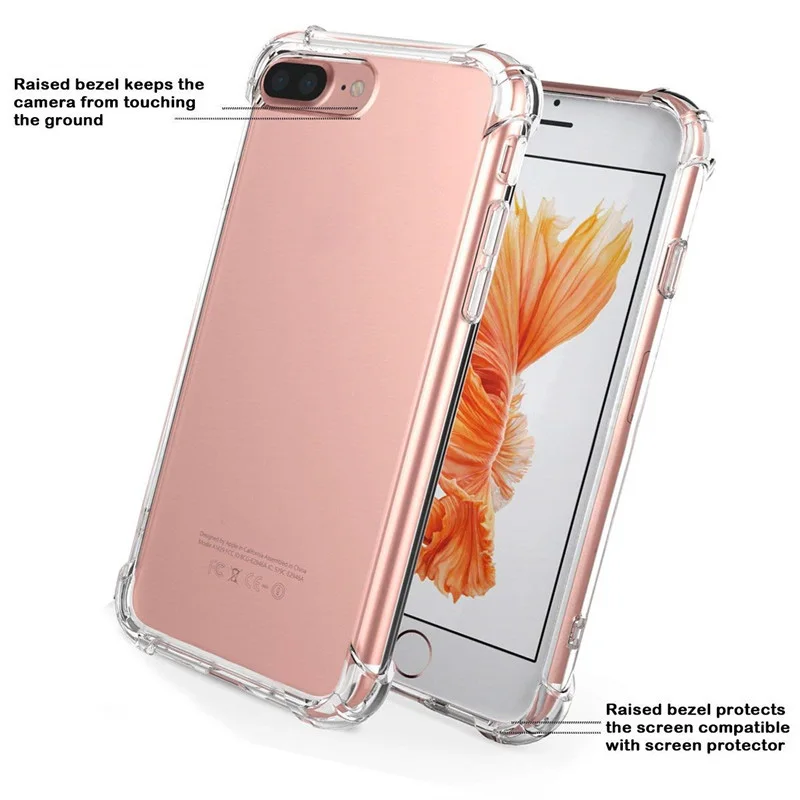 Чехол на мобильный телефон для iPhone XS MAX 7 8 6 6s Plus мягкий прозрачный силиконовый