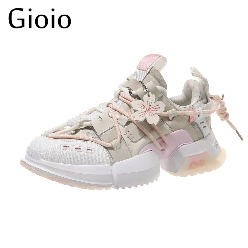 Floral Sneakers Fashion Casual Shoes Wild Sports Cherry Blossom 2021 Sports Running Breathable Casual Shoes Women's Shoes