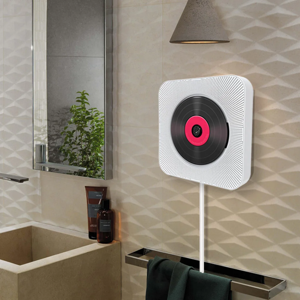 KC 808 Настенный CD плеер Bluetooth колонки домашний аудио магнитофон с пультом