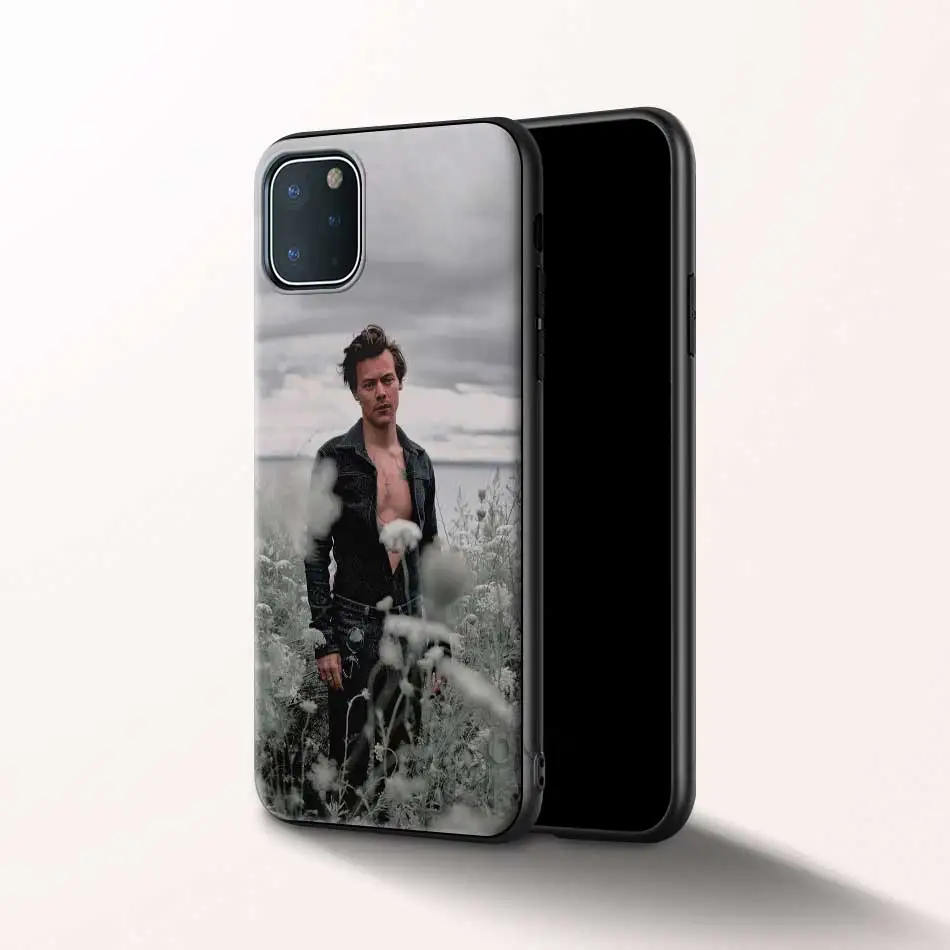 

harry styles Case For Apple iPhone 7 12 Mini 11 Pro 6 XR 8 X XS MAX 6S Plus 5 5S SE 2020 Soft Black Cover Silicon Phone Housing