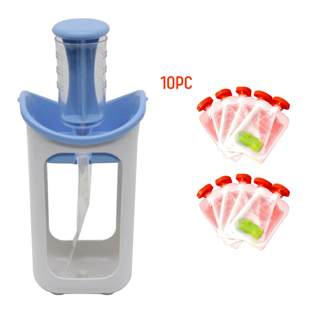 

10 Pcs Puree Fresh-keeping Bag Puree Squeezer Packing Bottle Preservation Bag For Children's Fruit Complementary Food Fresh