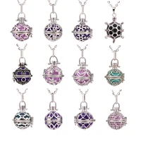 new 20 designs diffuser jewelry aromatherapy lockets pendant perfume aroma essential oil diffuser pendant necklace women