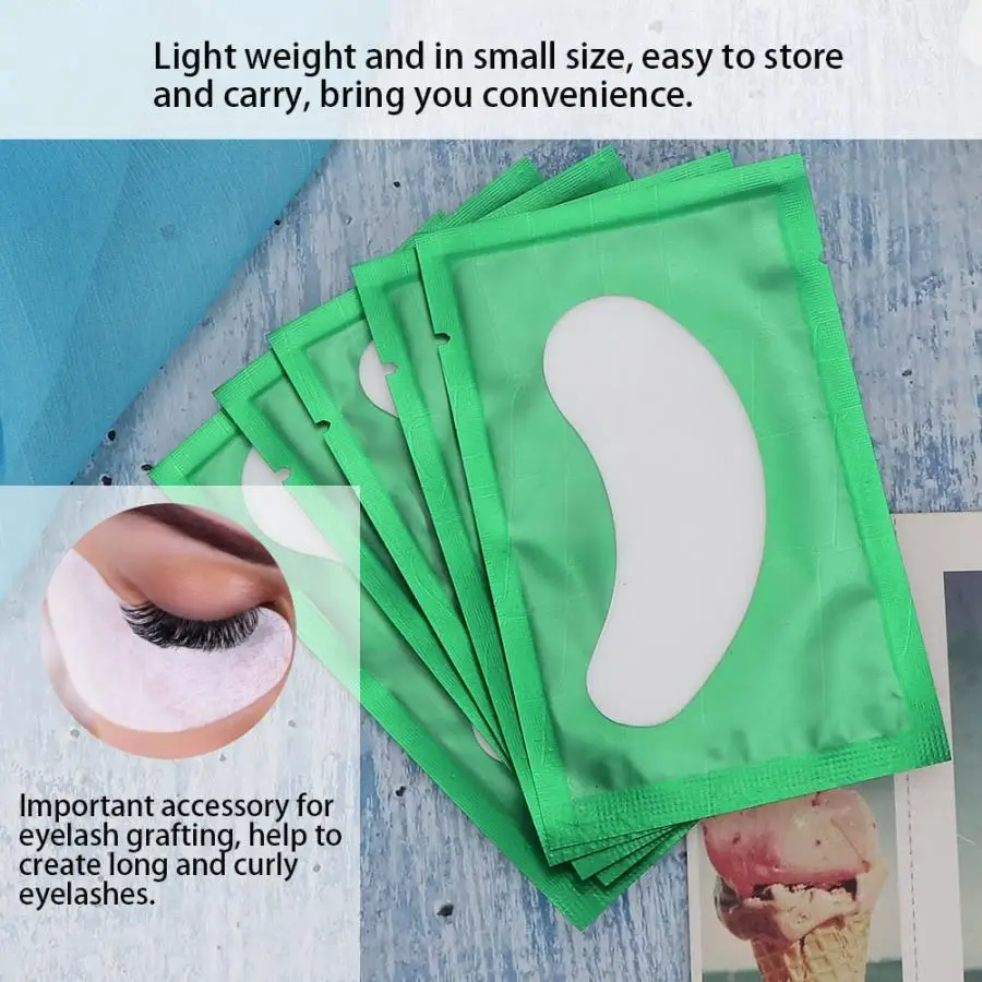 Ресницы 50 шт набор наращивание ресниц изоляционная накладка макияж патчи для