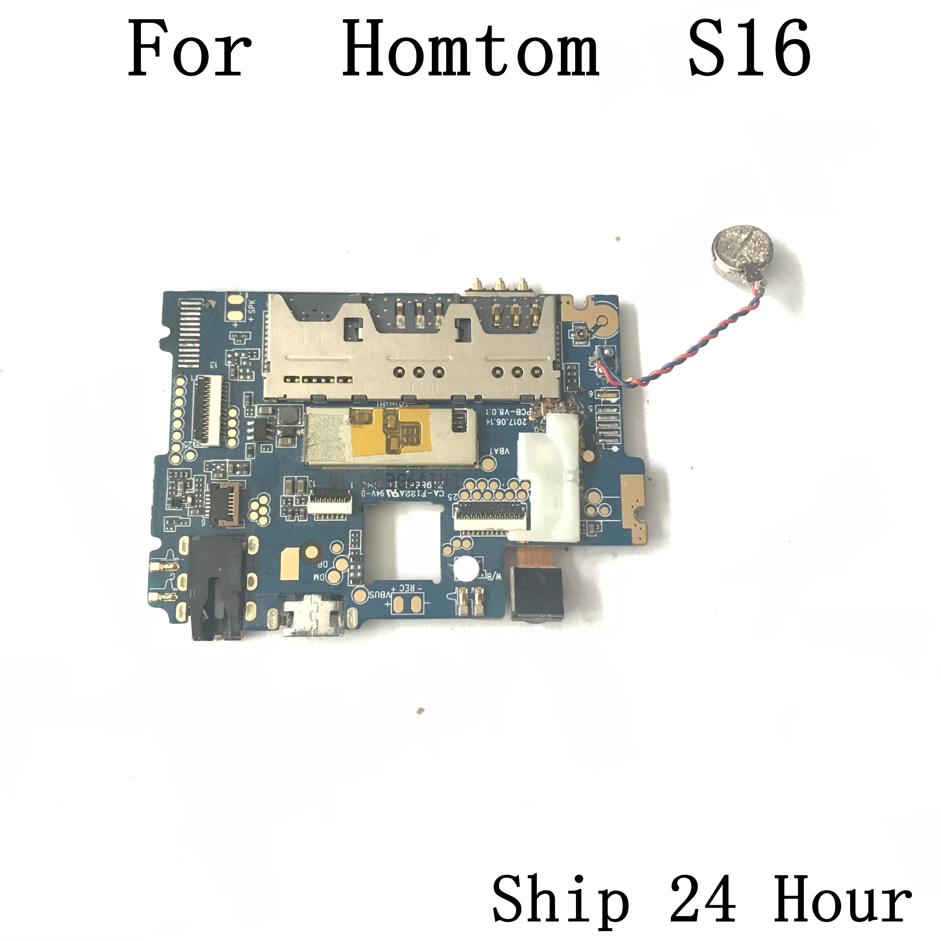 

Homtom S16 Used Mainboard 2G RAM+16G ROM Motherboard+Front Camera+Flashlamp With FPC For Homtom S16