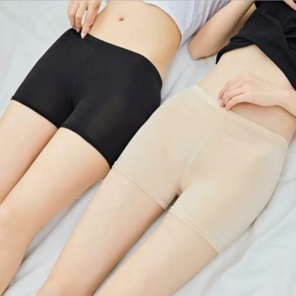 High Waist Summer Women's Skirt Shorts-Boxer Panties Girls Safety Briefs Boyshort Underpants Tights Slim Lingeries Short Pants | Женская