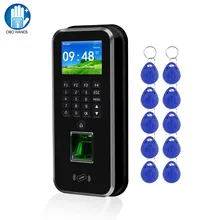 RFID Access Control System Realand 2.4inch TCP/IP/RS485 Biometric Fingerprint Time Attendance Machine Employee Check-in Recorder