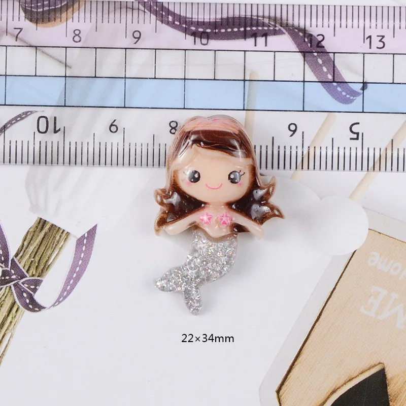 Набор для слайма русалки из смолы 6 цветов супер светильник клей глины