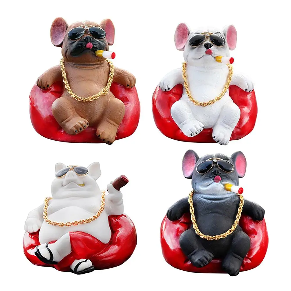 

Украшение для автомобиля, милые собаки, свинки, украшение для имитации курительной собаки, украшение для интерьера, идеальный подарок, детс...