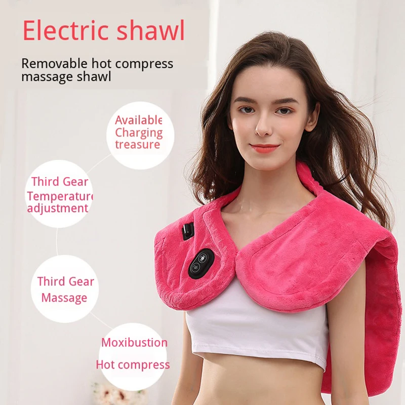 Электрическая Горячая прижигание Массажная шаль Многофункциональный Подогрев