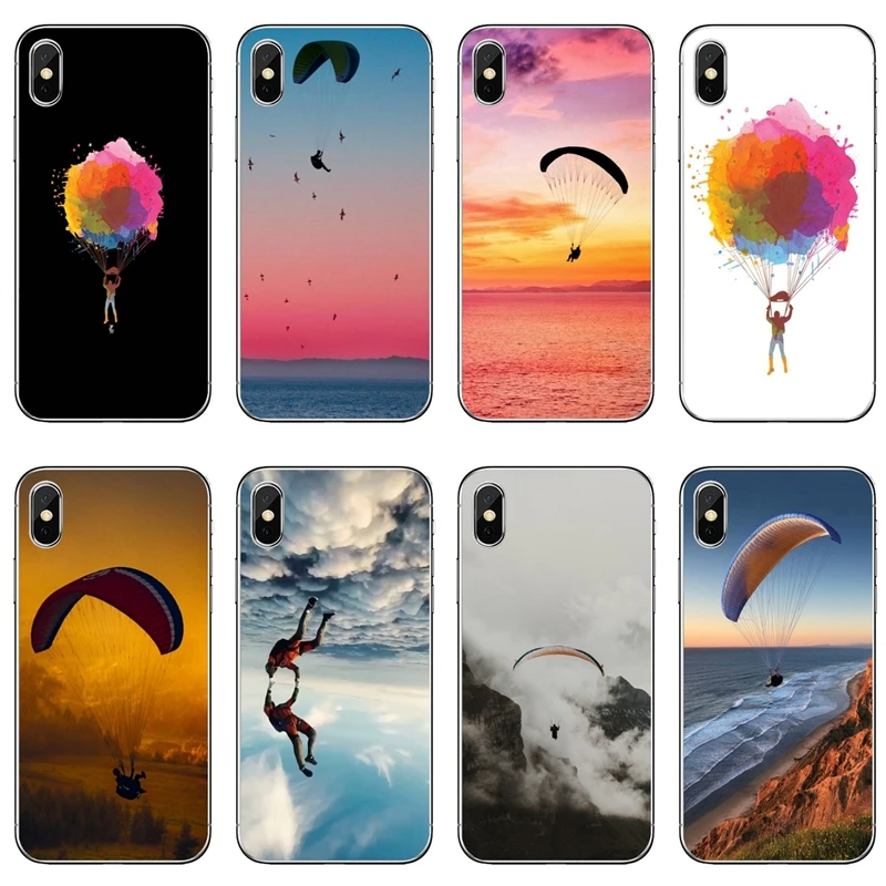 Чехол для телефона с парашютом Skydive skyвозможность погружения в небо Xiaomi Redmi Note 9S 9T 9