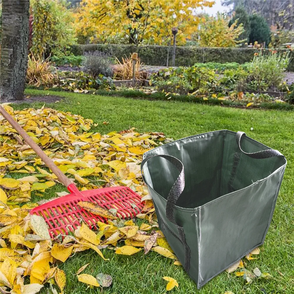 

VOGVIGO Large Heavy Duty Home Garden Leaf Bags Reusable Folding Container with Handles Environmental for Leaves